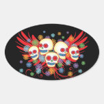 Dia de los Muertos 2 Oval Sticker