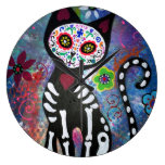 Dia de los Muertos Cat El Gato Lover Clocks