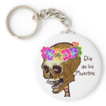 Dia de los Muertos skull keychains