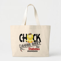 Diabetes Chick Gone Grey 2 Tote Bags
