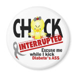 Diabetes Chick Interrupted 2 magnets