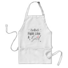 Diabetes Fight Like A Girl Ornate Aprons