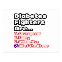 Diabetes Fighter Quiz Post Card
