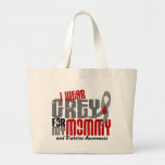 Diabetes I WEAR GREY FOR MY MOMMY 6.2 Canvas Bag