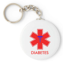 Diabetic Alert - Keychain / Tag - Basic