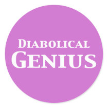 Diabolical Genius Gifts Stickers