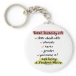 Diagnosis Total Insanity keychains