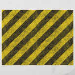 Diagonal Construction Hazard Stripes Personalized Flyer