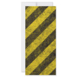 Diagonal Construction Hazard Stripes rack cards