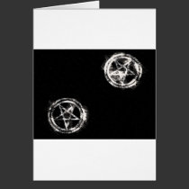 Diagonal Inverted Pentagrams cards