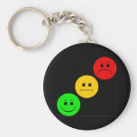 Diagonal Moody Stoplight Sans Stripe Key Chain