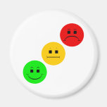 Diagonal Moody Stoplight Sans Stripe Refrigerator Magnet