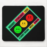 Diagonal Moody Stoplight Trio Logo Mouse Pad