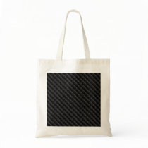 Diagonal Tightly Woven Carbon Fibre Texture Tote Bag