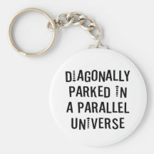 Diagonally Parked Key Chain