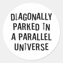 Diagonally Parked Stickers