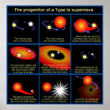 Diagram of The Progenitor of a Type Ia Supernova Poster