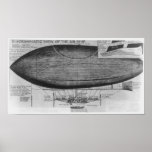 Diagrammatic view of Wellman's Airship Print