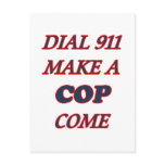 DIAL 911 postcards