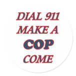 DIAL 911 stickers