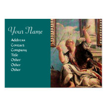 DIALECTICS, blue green brown Business Card