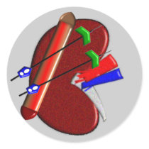 Dialysis  And Kidney Design Gifts Sticker