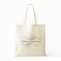 Diamond anniversary tote bag