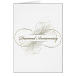 Diamond anniversary greeting card