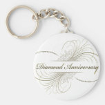 Diamond anniversary key chain
