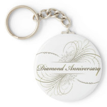 Diamond anniversary key chain