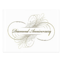 Diamond anniversary postcard