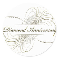 Diamond anniversary stickers