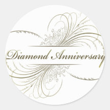 Diamond anniversary stickers