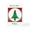 Diamond Christmas Tree Greeting Card card