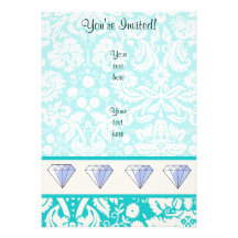 Diamond; Cute Personalized Invitations