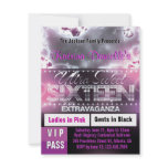 Diamond Glow Sweet Sixteen VIP Pass Invite [Pink] invitations