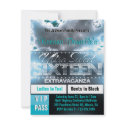 Diamond Glow Sweet Sixteen VIP Pass Invite [Teal] invitations