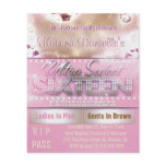 Diamond Glow Sweet Sixteen VIP Pass [Pink Champ] flyers