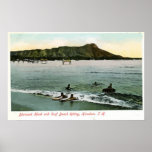 Diamond Head And Surf Board Riding Honcluta J.K., posters