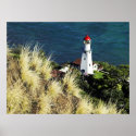 Diamond Head top view of Light House 3 posters