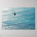 Diamond Head Top view of sail boat posters