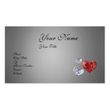 Diamond Hearts - Business Card
