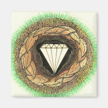 Diamond is Formed Under Great Pressure Fridge Magnet