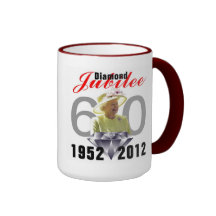 Diamond Jubilee 1952-2012 Ringer Mug