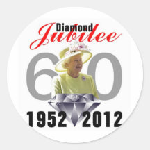 Diamond Jubilee 1952-2012 Sticker