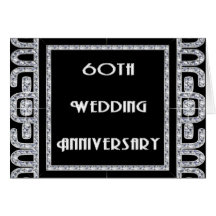 Diamond Jubilee 60th Wedding Anniversary Greeting Card