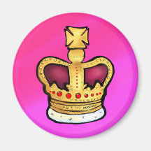 Diamond Jubilee Crown gorgeous drawing Fridge Magnet