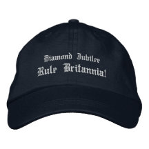 Diamond Jubilee-Rule Britannia Embroidered Baseball Cap