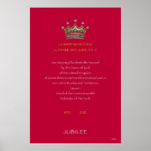 Diamond Jubilee UK Red Posters