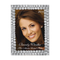 Diamond Pageant Headshot | Autograph Card Postcards
